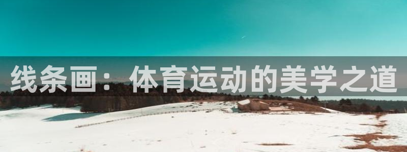 JJB竞技宝官网下载平台注册流程图：线条画：体育运动